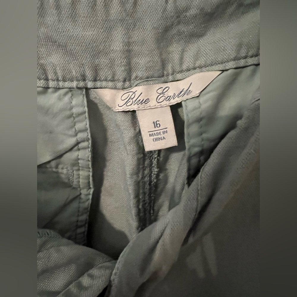 Blue Earth size 16, sage ankle length pants